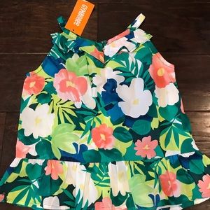 NWT Gymboree Floral Dressy Top Girl Size 5